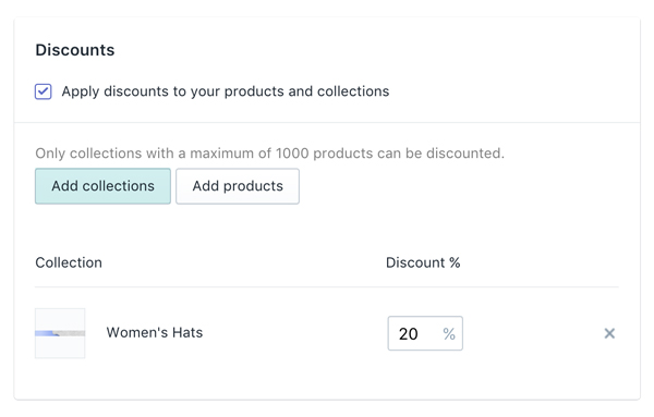 Bulk Discounting by Collection